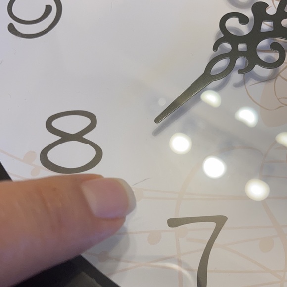 Silent Floral Wall Clock Non Ticking 10 inch Decorative  (Lotus Black) - Picture 8 of 8